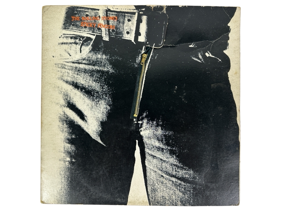 Just Added - The Rolling Stones Sticky Fingers Vinyl Record COC 39105 With Original Andy Warhol Designed Working Jean Zipper