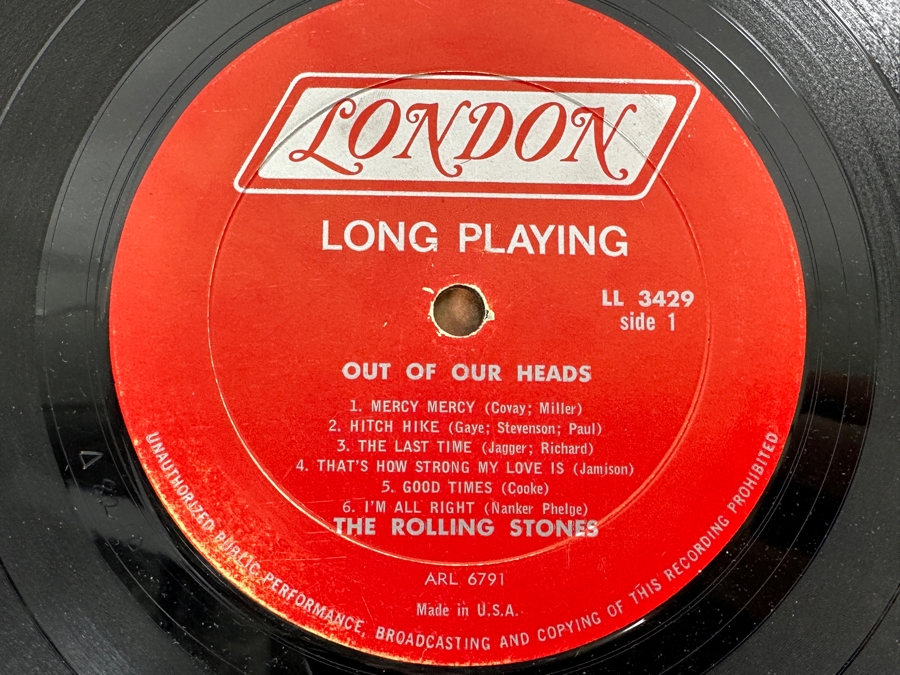 Just Added - The Rolling Stones - Out Of Our Heads Mono LL 3429 LONDON Records Vinyl Record [Photo 4]