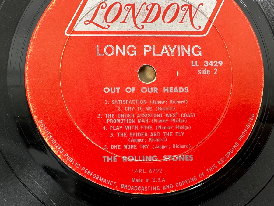 Just Added - The Rolling Stones - Out Of Our Heads Mono LL 3429 LONDON Records Vinyl Record [Photo 6]
