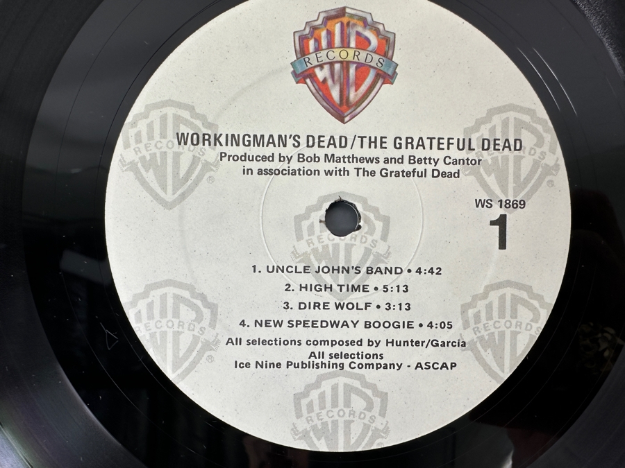 Just Added - The Grateful Dead - Workingman’s Dead WS 1869 Vinyl Record [Photo 4]
