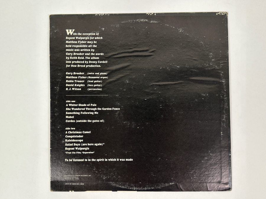 Just Added - Procol Harum Self Titled Debut Album DERAM Records DES-18008 [Photo 2]