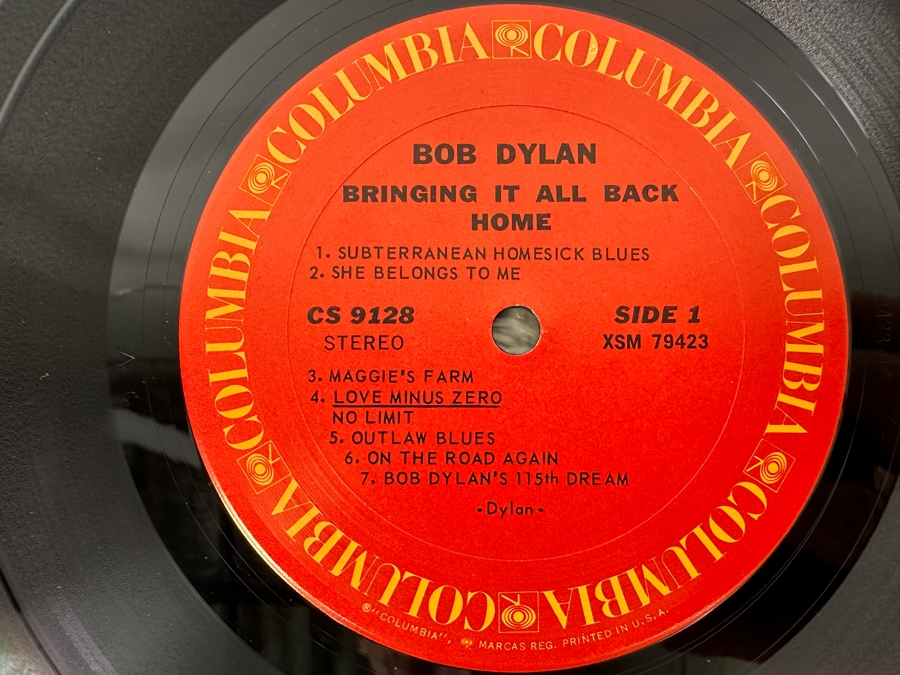 Just Added - Bob Dylan - Bringing It All Back Home Vinyl Record CS 9128 [Photo 4]