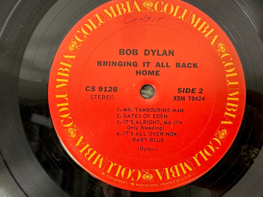Just Added - Bob Dylan - Bringing It All Back Home Vinyl Record CS 9128 [Photo 6]