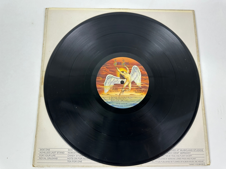 Just Added - Led Zeppelin - Presence Vinyl Record Promotional Copy [Photo 4]