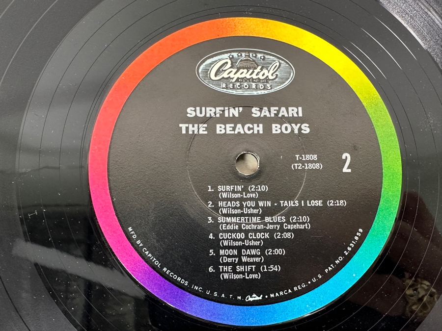 Just Added - The Beach Boys - Surfin’ Safari Vinyl Record T-1808 [Photo 8]