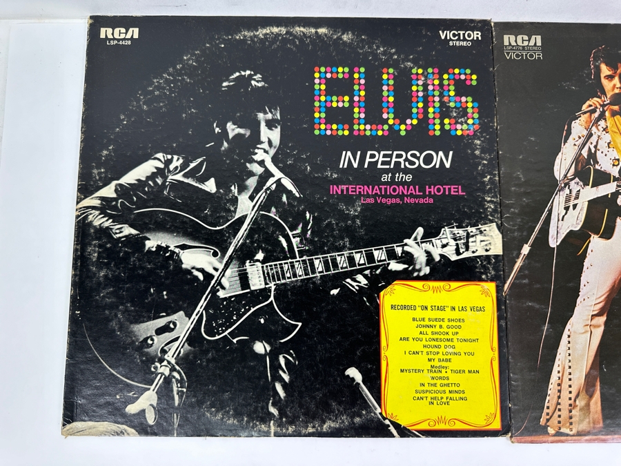 Just Added - (3) Elvis Vinyl Records: G.I. Blues, Elvis In Person At The International Hotel Las Vegas, NV And Elvis As Recorded At Madison Square Garden [Photo 3]