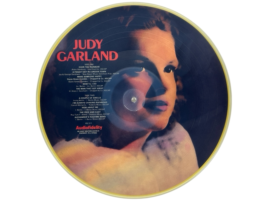 Just Added - Judy Garland Audiofidelity Picture Disc Vinyl Record PD 311 Over The Rainbow