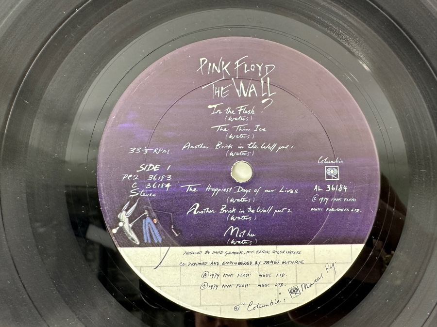 Just Added - Pink Floyd - The Wall Gatefold 2-Record Vinyl Records AL 36184 1979 Columbia Records [Photo 8]