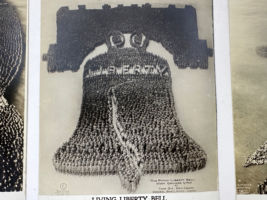 Just Added - (12) Antique Arthur Mole (1889-1983) & John Thomas (Died 1947) US Military Patriotic Images Real Photo Postcards Using Thousands Of Soldiers To Create Patterns And Patriotic Images Called “Living Photographs” Postcards Estimate $1,000-$1,500 [Photo 21]