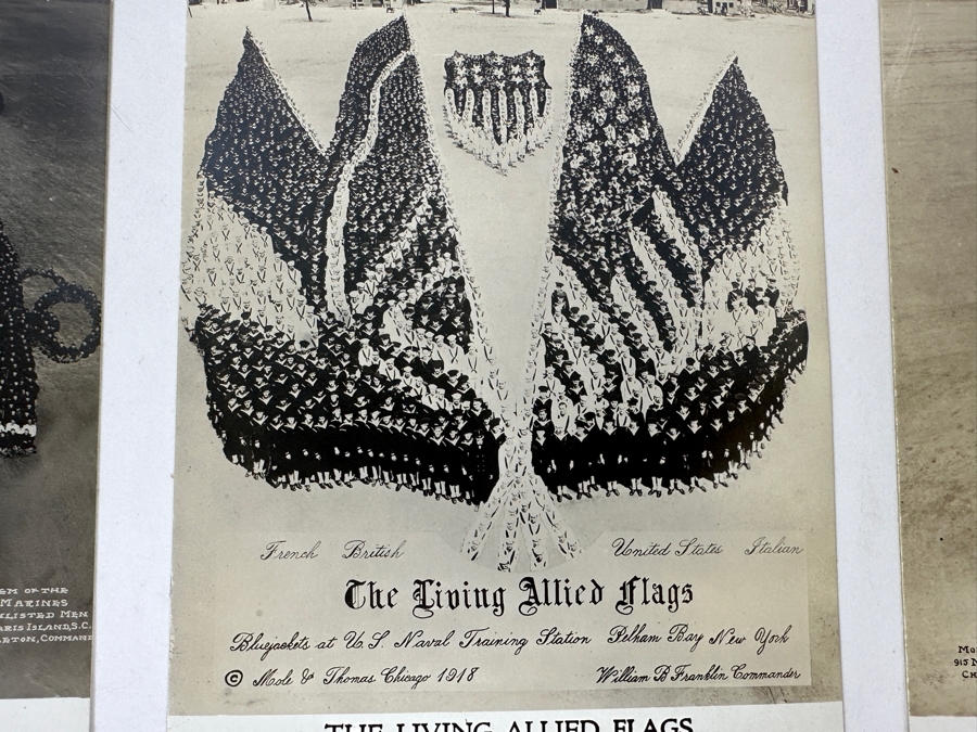 Just Added - (12) Antique Arthur Mole (1889-1983) & John Thomas (Died 1947) US Military Patriotic Images Real Photo Postcards Using Thousands Of Soldiers To Create Patterns And Patriotic Images Called “Living Photographs” Postcards Estimate $1,000-$1,500 [Photo 47]