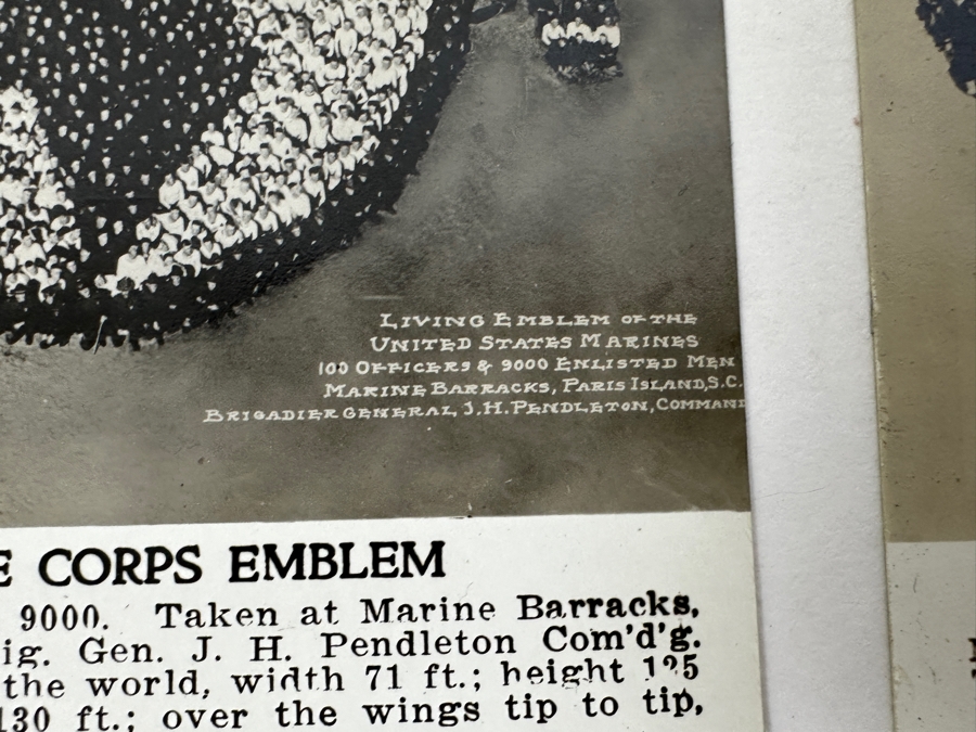 Just Added - (12) Antique Arthur Mole (1889-1983) & John Thomas (Died 1947) US Military Patriotic Images Real Photo Postcards Using Thousands Of Soldiers To Create Patterns And Patriotic Images Called “Living Photographs” Postcards Estimate $1,000-$1,500 [Photo 44]