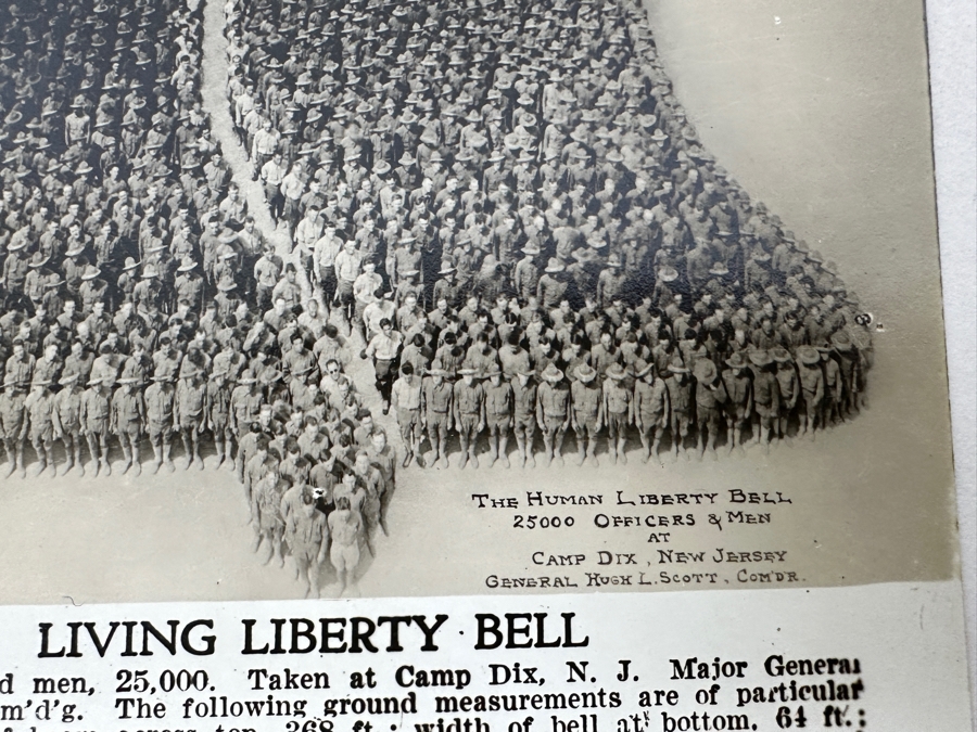 Just Added - (12) Antique Arthur Mole (1889-1983) & John Thomas (Died 1947) US Military Patriotic Images Real Photo Postcards Using Thousands Of Soldiers To Create Patterns And Patriotic Images Called “Living Photographs” Postcards Estimate $1,000-$1,500 [Photo 22]