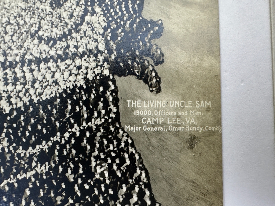 Just Added - (12) Antique Arthur Mole (1889-1983) & John Thomas (Died 1947) US Military Patriotic Images Real Photo Postcards Using Thousands Of Soldiers To Create Patterns And Patriotic Images Called “Living Photographs” Postcards Estimate $1,000-$1,500 [Photo 26]