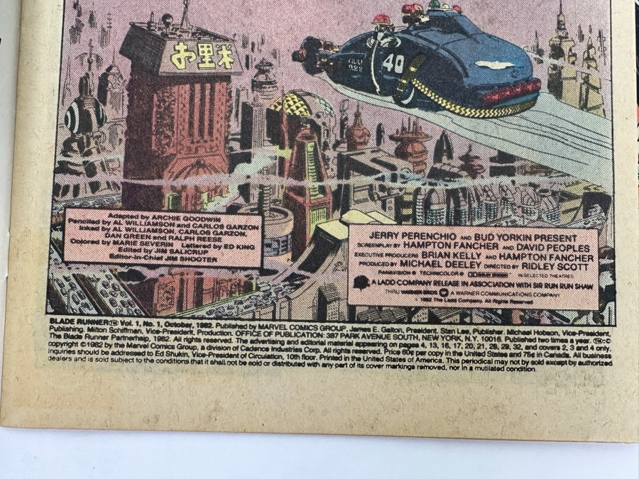 Just Added - Vintage 1982 Marvel Comics Blade Runner Comic Books #1 & #2 [Photo 5]