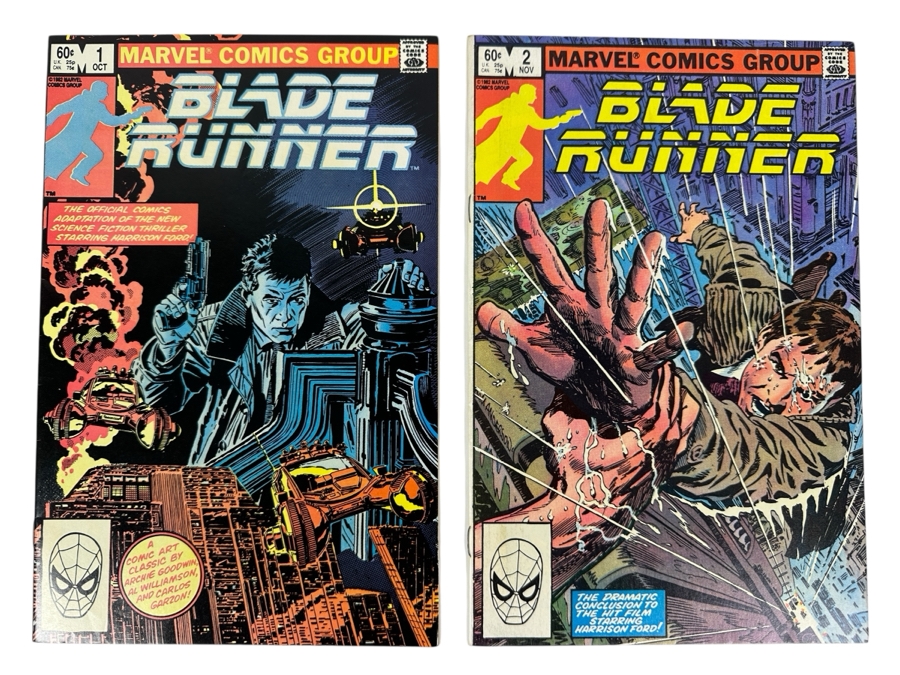 Just Added - Vintage 1982 Marvel Comics Blade Runner Comic Books #1 & #2
