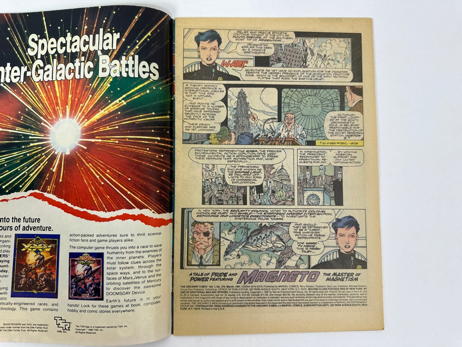 Just Added - Vintage 1991 Marvel Comics The Uncanny X-Men No. 274 Jim Lee Comic Book [Photo 6]