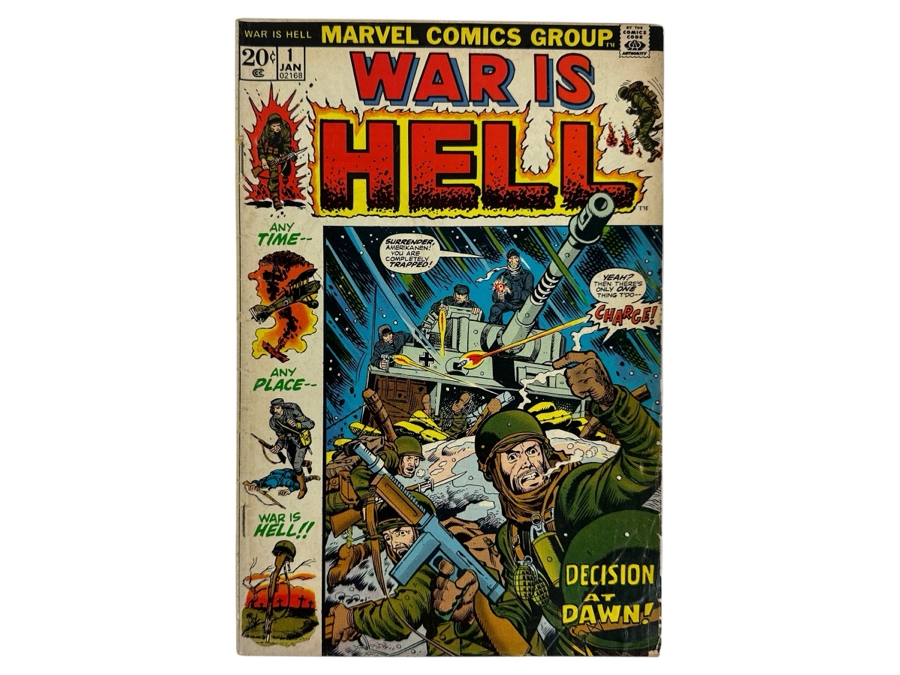 Just Added - Vintage 1973 Marvel Comics War Is Hell No. 1 Comic Book