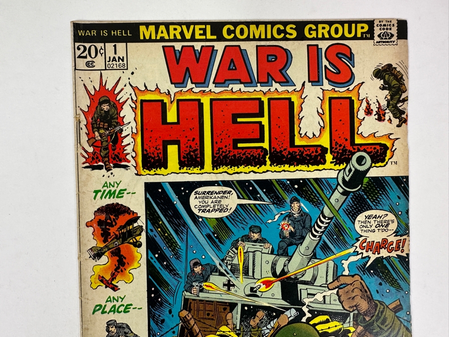 Just Added - Vintage 1973 Marvel Comics War Is Hell No. 1 Comic Book [Photo 2]