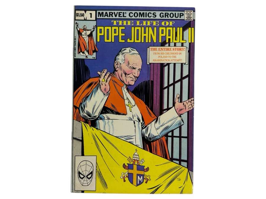 Just Added - Vintage 1982 Marvel Comics The Life Of Pope John Paul II No. 1 Comic Book