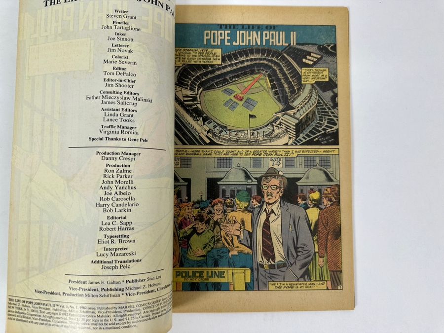 Just Added - Vintage 1982 Marvel Comics The Life Of Pope John Paul II No. 1 Comic Book [Photo 5]