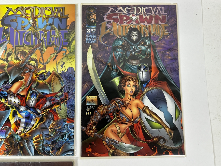 Just Added - Vintage 1996 Image Comics Medieval Spawn Witchblade No. 1, 2 & 3 Comic Books Plus Medieval Spawn Witchblade TPB Softcover [Photo 6]