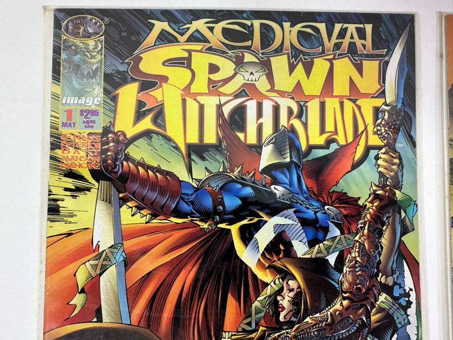 Just Added - Vintage 1996 Image Comics Medieval Spawn Witchblade No. 1, 2 & 3 Comic Books Plus Medieval Spawn Witchblade TPB Softcover [Photo 3]