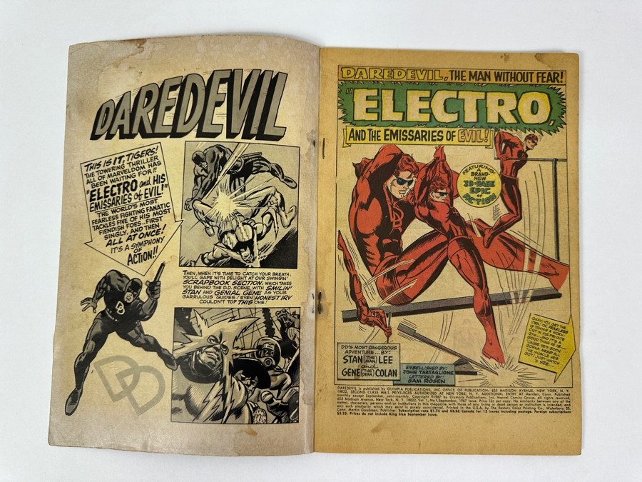 Just Added - Vintage 1967 Marvel Comics King-Size Special Annual Here Comes… Daredevil No. 1 Comic Book [Photo 5]