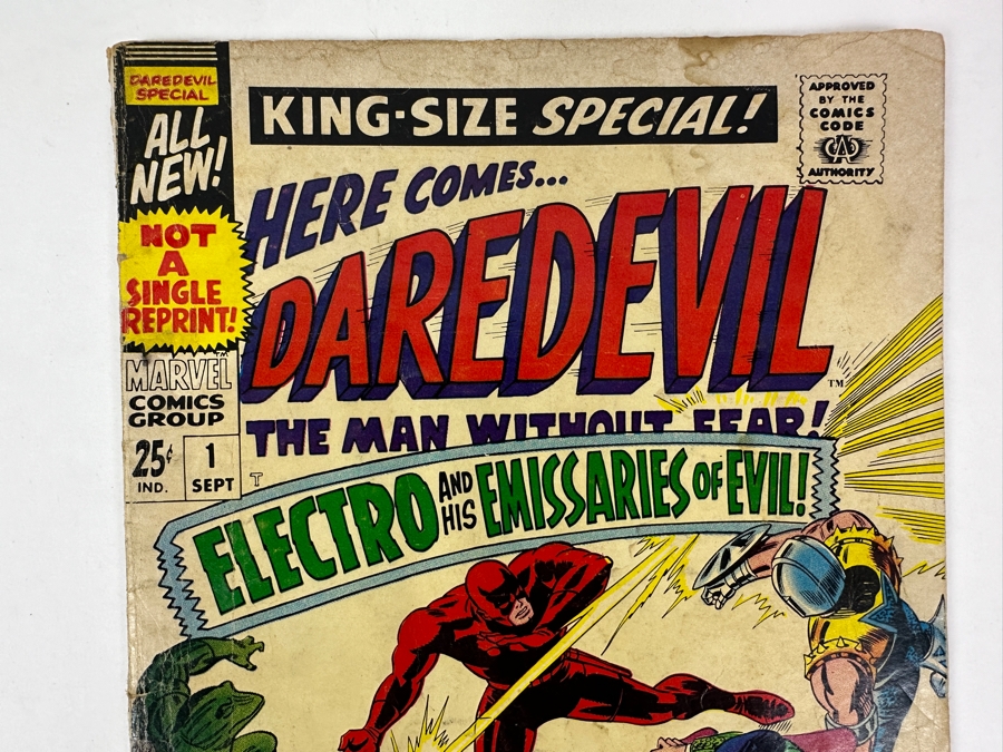 Just Added - Vintage 1967 Marvel Comics King-Size Special Annual Here Comes… Daredevil No. 1 Comic Book [Photo 2]