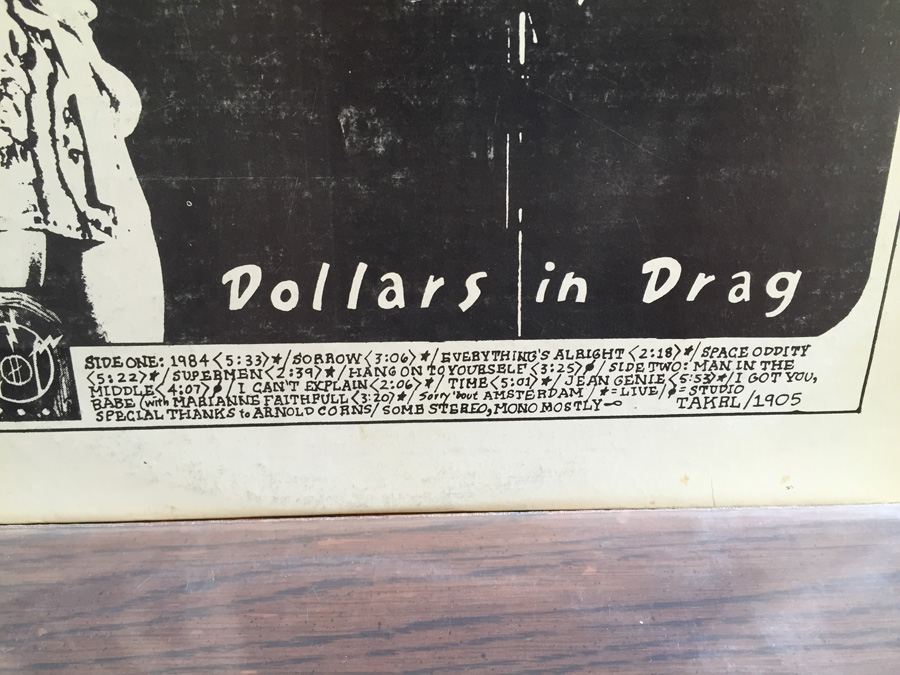 Bowie - Dollars In Drag - The 1980 Floor Show - The Amazing Kornyfone Record Label ‎- TAKRL 1905 [Photo 2]