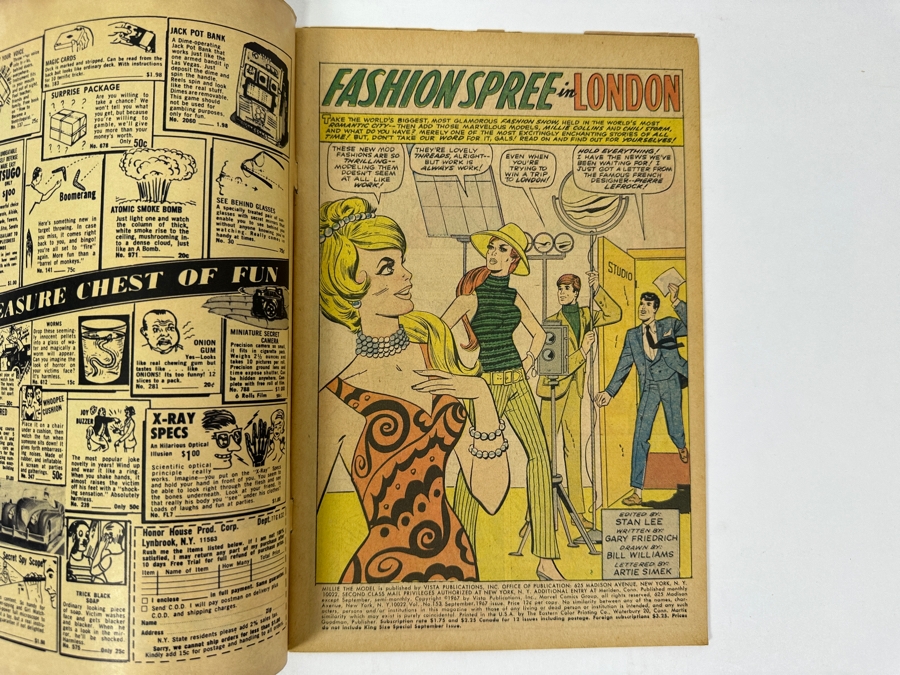 Just Added - Vintage 1967 Marvel Comics Millie The Model No. 153 Comic Book [Photo 5]