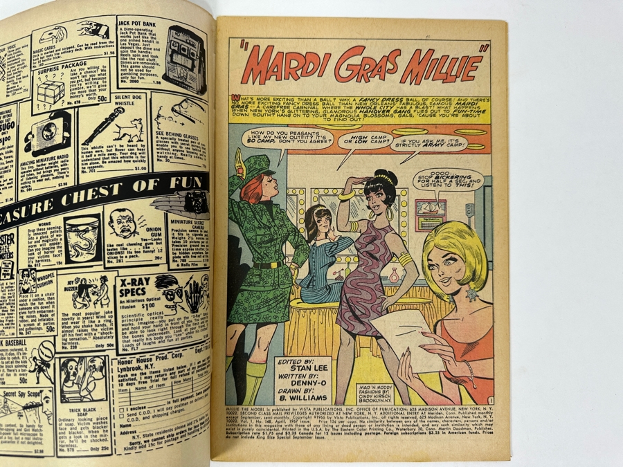 Just Added - Vintage 1967 Marvel Comics Millie The Model No. 148 Comic Book [Photo 5]