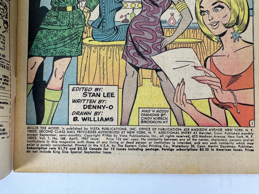 Just Added - Vintage 1967 Marvel Comics Millie The Model No. 148 Comic Book [Photo 6]