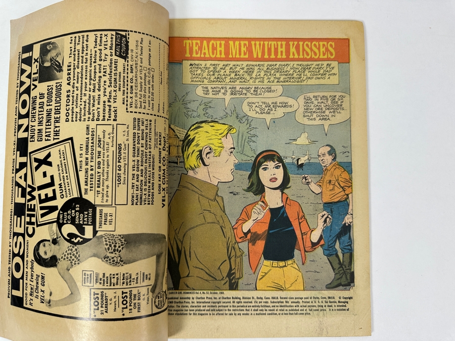 Just Added - Vintage 1969 Charlton Comics Career Girl Romance No. 53 Comic Book [Photo 5]