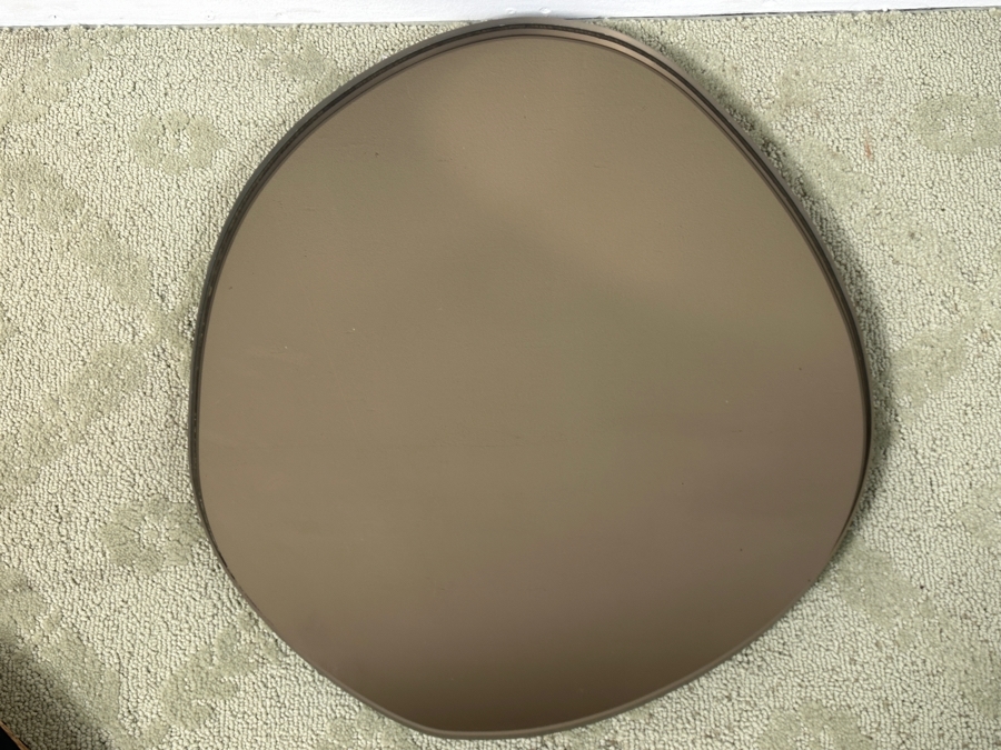 Just Added - Studio Sabine Marcelis with Brit van Nerven Off Round Seeing Glass Mirror 550 in Silver Retails $3,520 21.6'H x 19.8'W x 1'D [Photo 3]