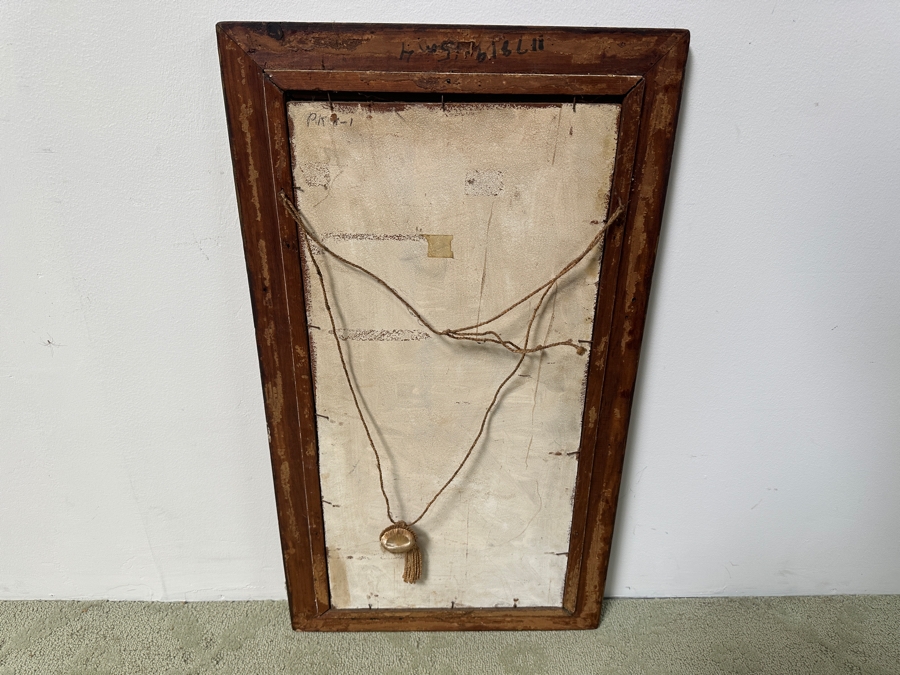 Just Added - Joanne Rimmer Original Acrylic Painting On Board Signed Lower Right 13 X 27 In Antique Frame 18 X 32 [Photo 10]