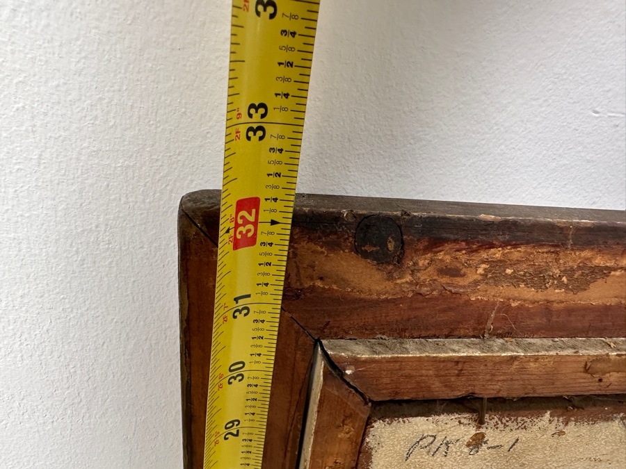 Just Added - Joanne Rimmer Original Acrylic Painting On Board Signed Lower Right 13 X 27 In Antique Frame 18 X 32 [Photo 14]