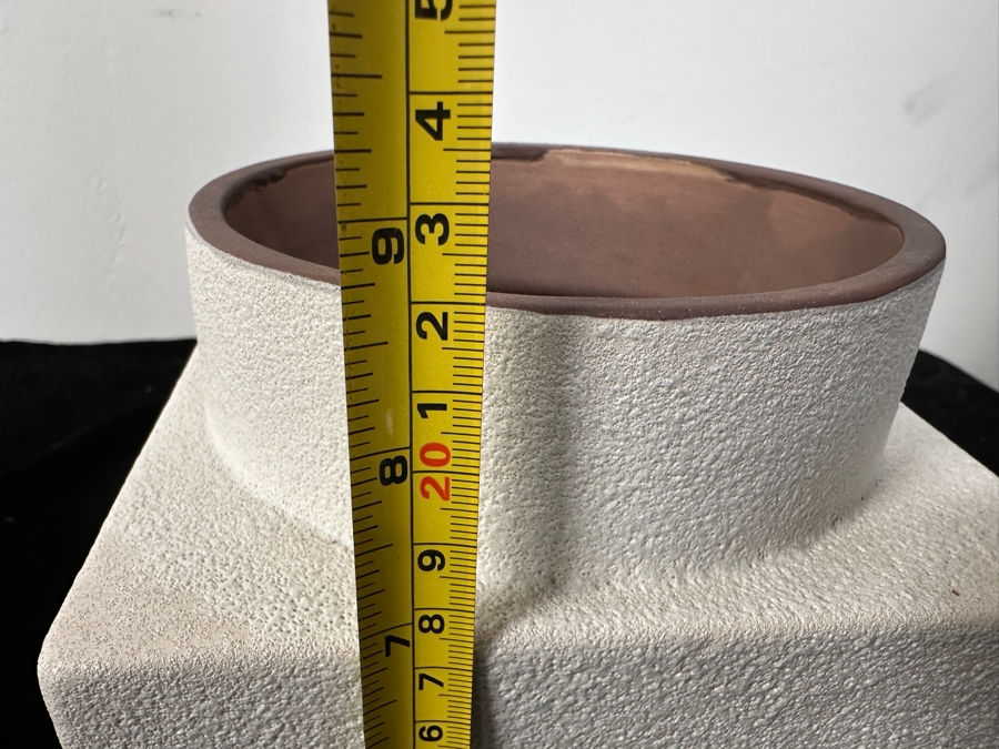 Just Added - West Elm White Ceramic Jar 8.5H [Photo 5]