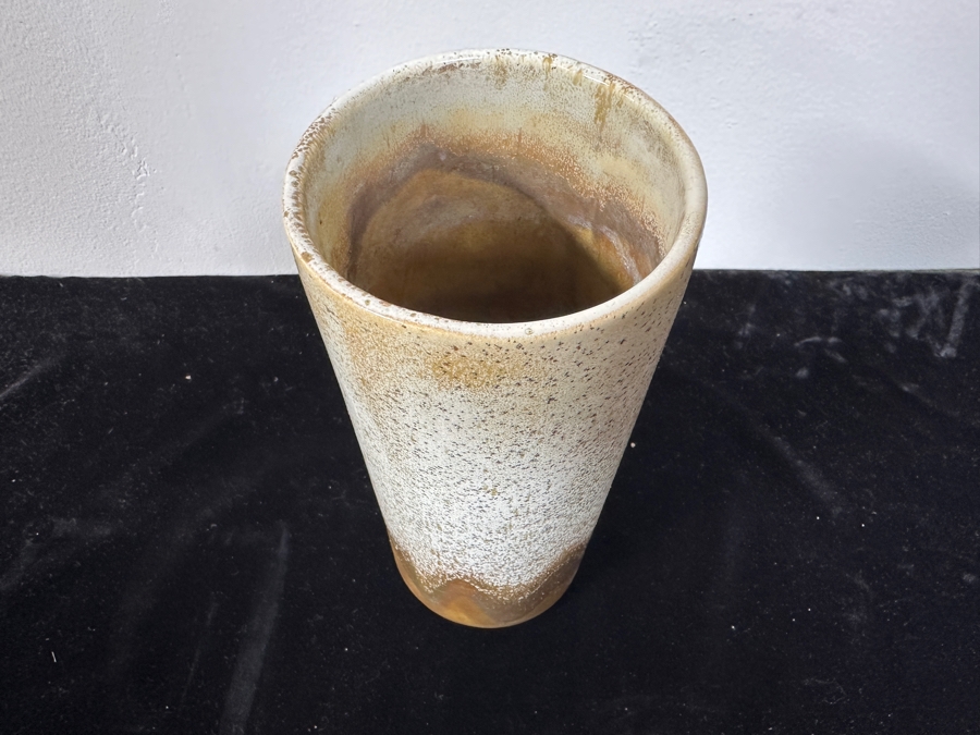 Just Added - Vintage Glazed Pottery Vase 10.5H [Photo 3]