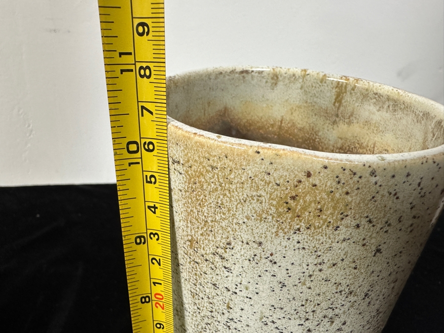 Just Added - Vintage Glazed Pottery Vase 10.5H [Photo 5]