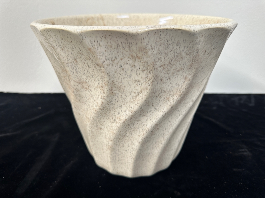 Just Added - Vintage Mid-Century Modern Bauer Pottery Swirl Design Flower Pot 8H [Photo 2]