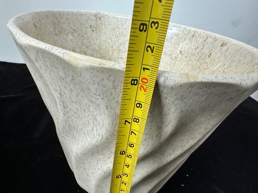 Just Added - Vintage Mid-Century Modern Bauer Pottery Swirl Design Flower Pot 8H [Photo 6]