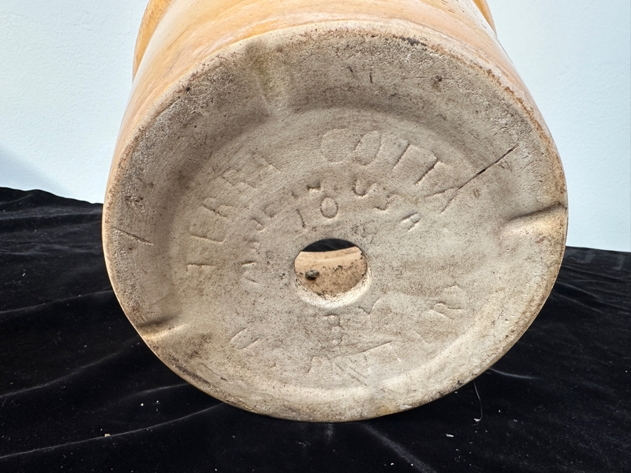 Just Added - Vintage Terra Cotta USA Pottery Flower Pot 9.5H [Photo 5]