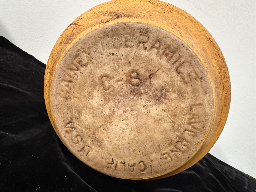 Just Added - Vintage Mid-Century Modern Gainey Ceramics USA Pottery Flower Pot 7H [Photo 5]