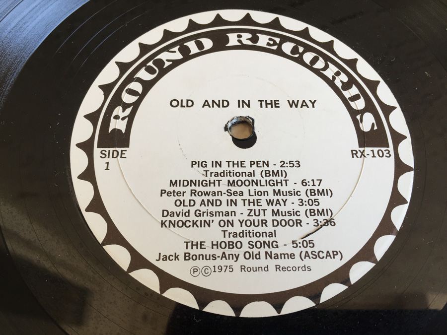 Old & In The Way ‎- Old & In The Way - Round Records - RX 103 - Jerry Garcia [Photo 5]