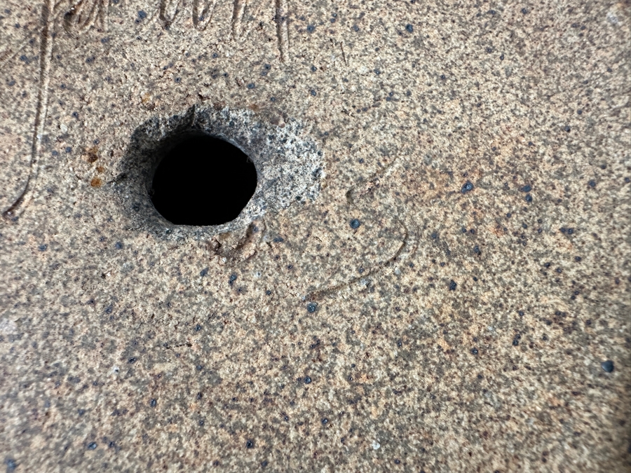 Just Added - Vintage Artist Signed Studio Pottery Flower Pot 5.5H [Photo 6]