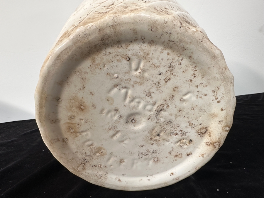 Just Added - Vintage Mid-Century Modern USA Pottery Swirl Design Flower Pot 11H [Photo 5]