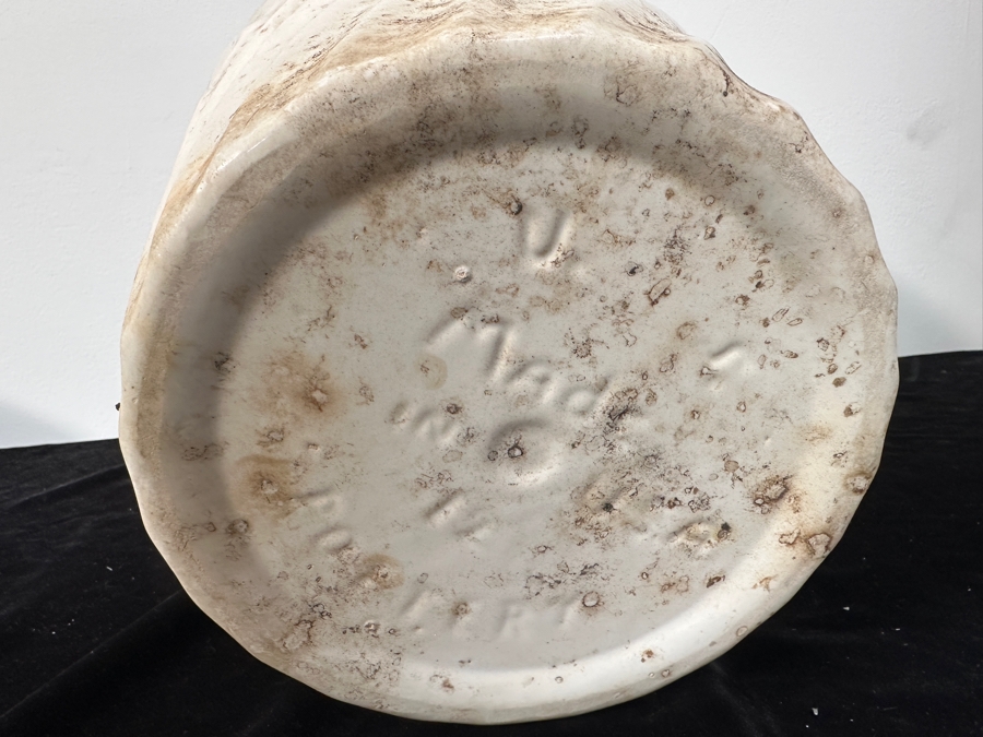 Just Added - Vintage Mid-Century Modern USA Pottery Swirl Design Flower Pot 11H [Photo 4]