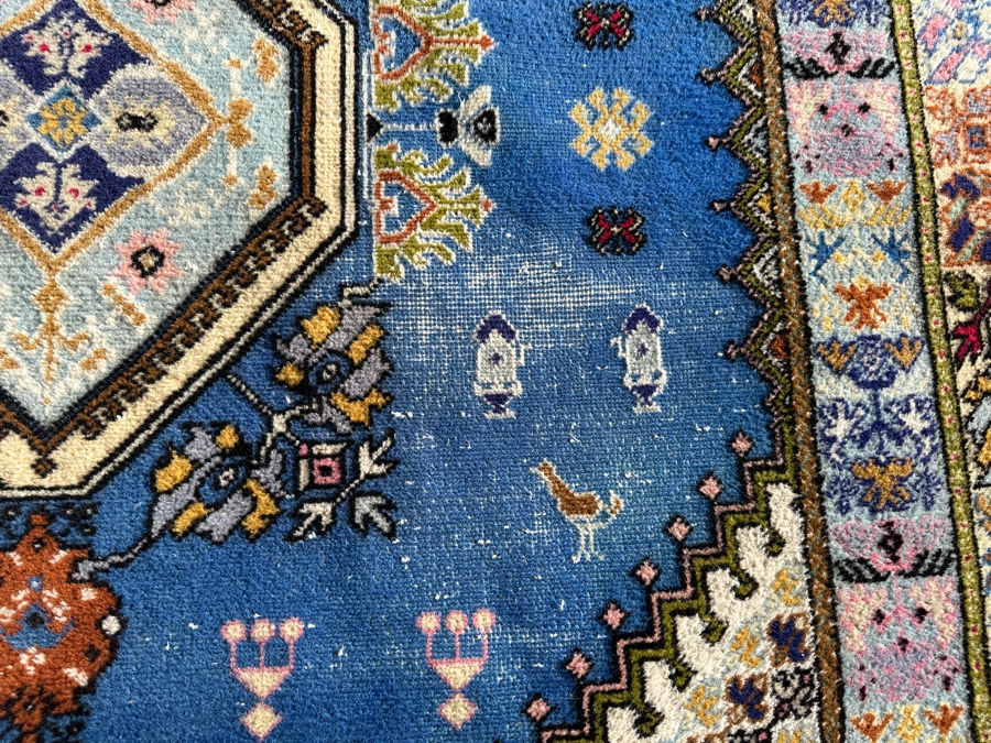 Just Added - Vintage Moroccan Hand Woven Wool Area Rug With A Tribal And Geometric Design 66 X 91 [Photo 6]