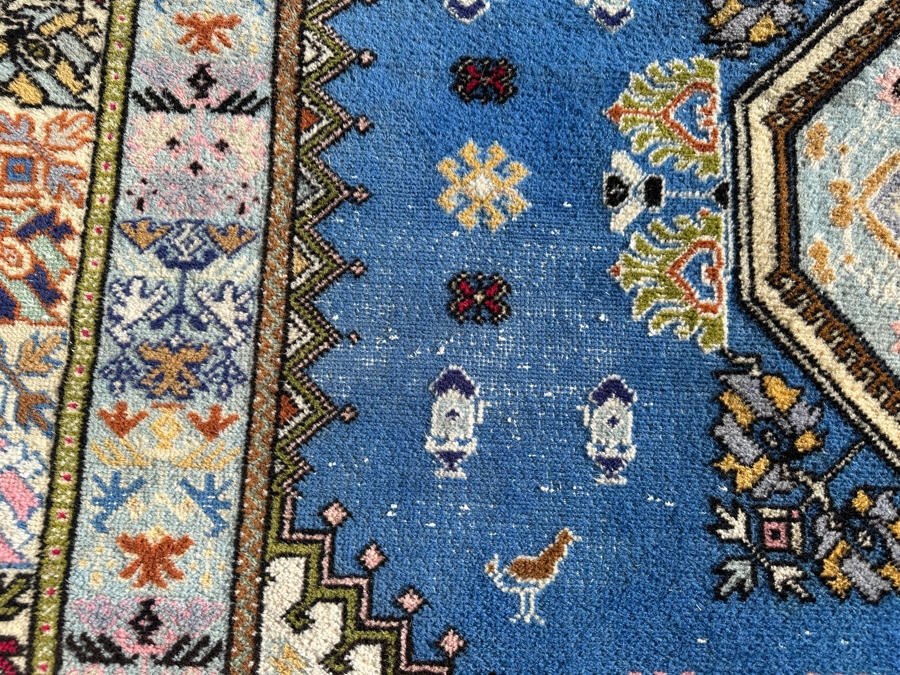 Just Added - Vintage Moroccan Hand Woven Wool Area Rug With A Tribal And Geometric Design 66 X 91 [Photo 7]