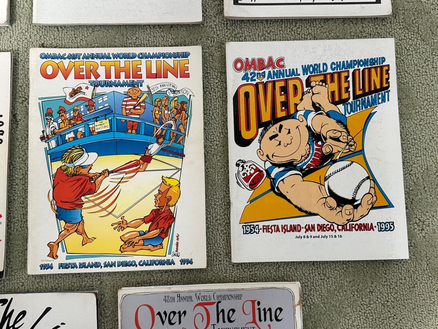 Just Added - (11) San Diego Over The Line Tournament Programs From 1982 - 2001 [Photo 5]